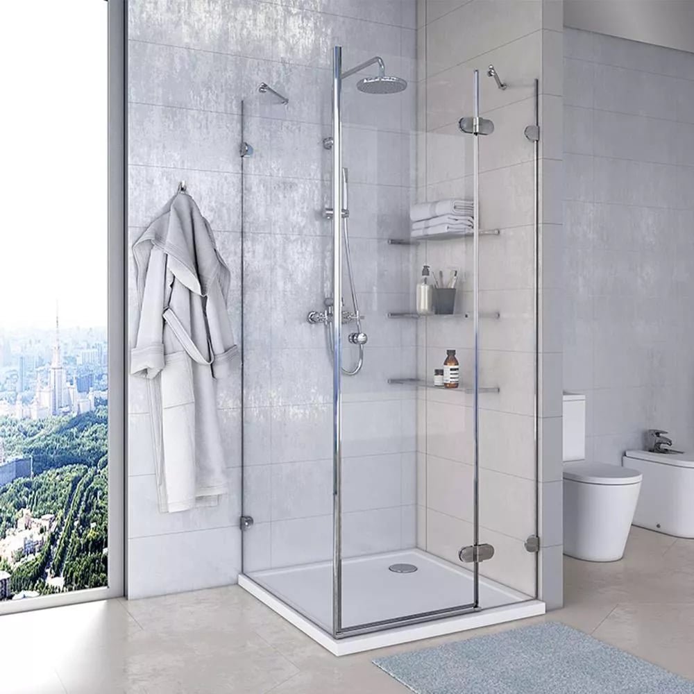 Изображение товара Душевое ограждение AQUATON Lax R квад 80х80х200 стекло хром распашное