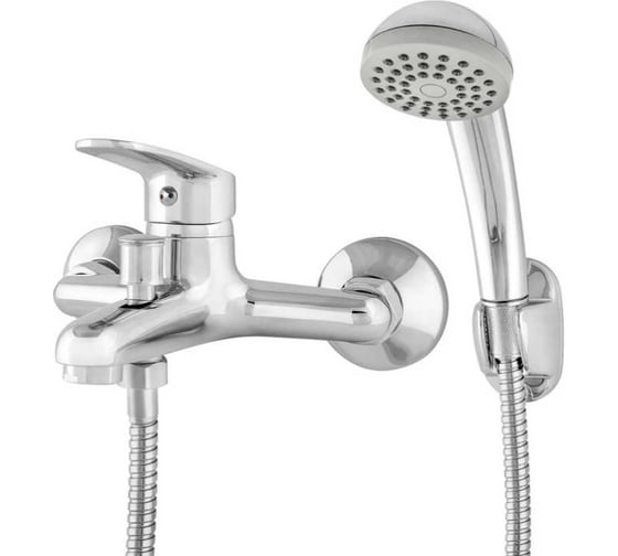 Изображение товара Смеситель однорычажный для ванны KLIP 1201, керамический картридж 35 мм, с аксессуарами, латунь тов-228236