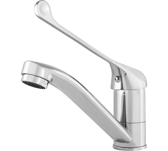 Изображение товара Смеситель локтевой для раковины/мойки KLIP 1205-03, излив 150 мм, керамический картридж 35 мм, латунь тов-228241