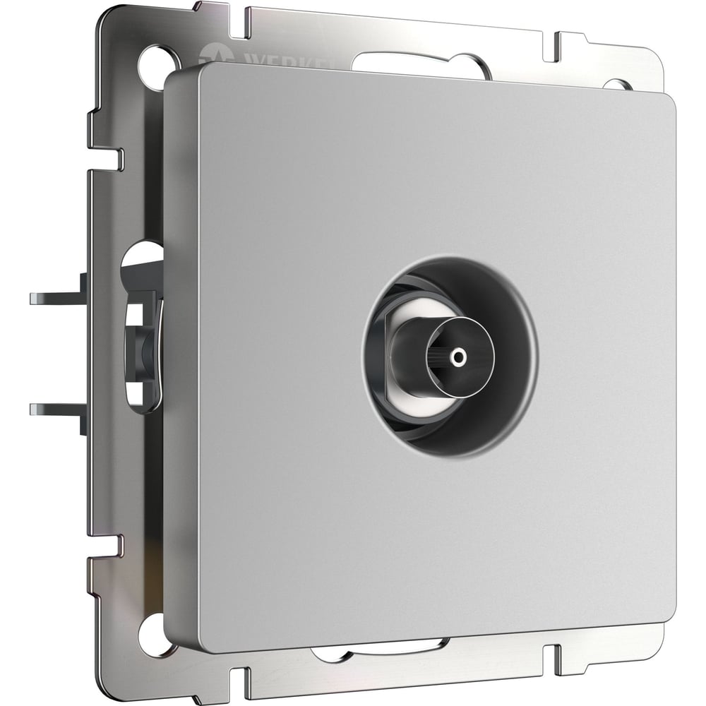 Изображение товара Телевизионная оконечная розетка W1183006 серебряный WERKEL монтаж скрытый