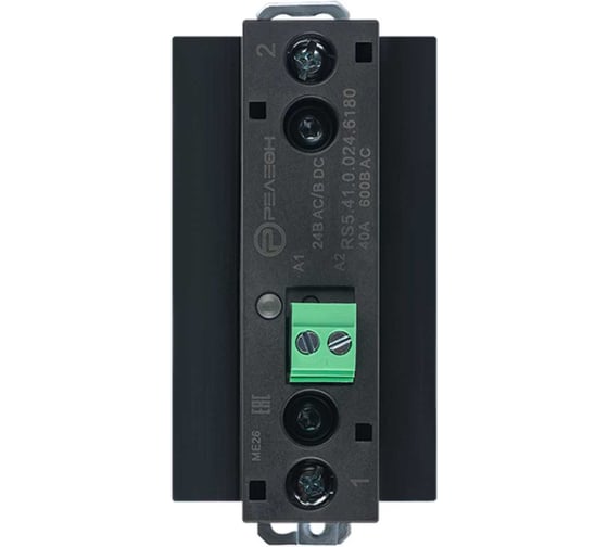 Изображение товара Релеон, Твердот реле ;вход 24в Ac/Dc; выход 1но 40а, 48-660в Ac; произв. переключение, РЕЛЕОН RS54100246180