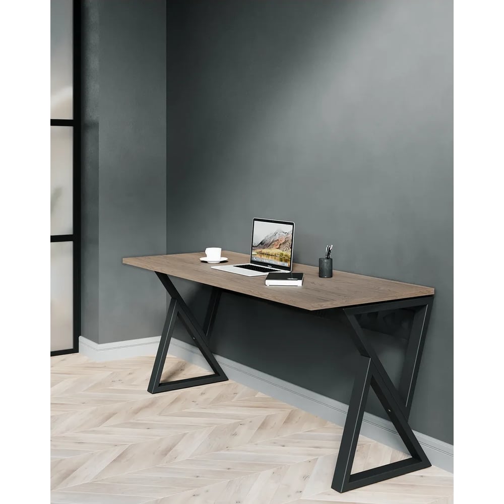 Изображение товара Письменный стол MAKE MEBEL РОСТА СПК 1800х650х740 дуб Кассела стиль лофт