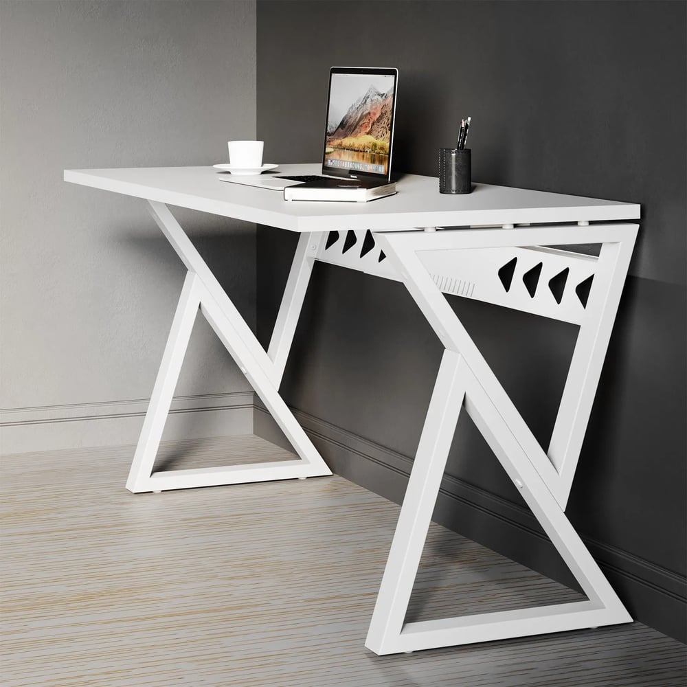 Изображение товара Современный регулируемый письменный стол MAKE MEBEL РОСТА СПК 1800х650х740 белый