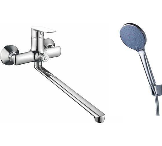 Изображение товара Смеситель для ванны TSARSBERG с душем, длинный излив См-ВУОРНШлА TSB-22-02