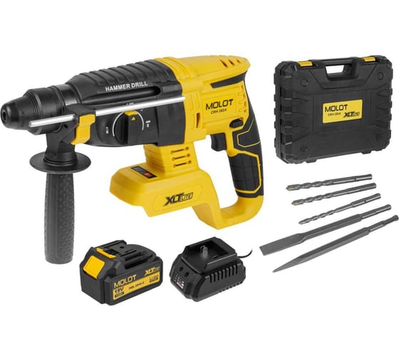 Изображение товара Перфоратор аккумуляторный MOLOT CRH 1814 XLT Lite SET 2318034