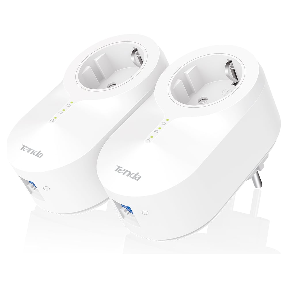 Изображение товара PowerLine адаптер Tenda PH6 AV1000 с встроенной розеткой для расширения сети