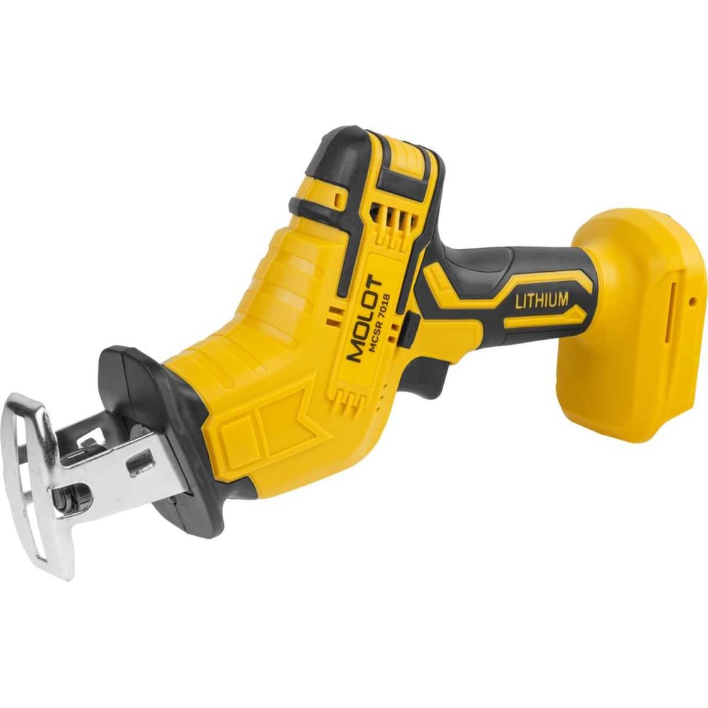 Изображение товара Аккумулярная сабельная пила MOLOT MCSR 7018 XLT Lite SOLO 18В лёгкий мощный инструмент