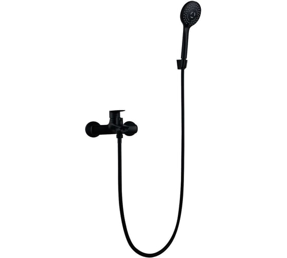 Изображение товара Смеситель для ванны TSARSBERG с душем, черный матовый См-ВОРНШлА TSB-23B-01