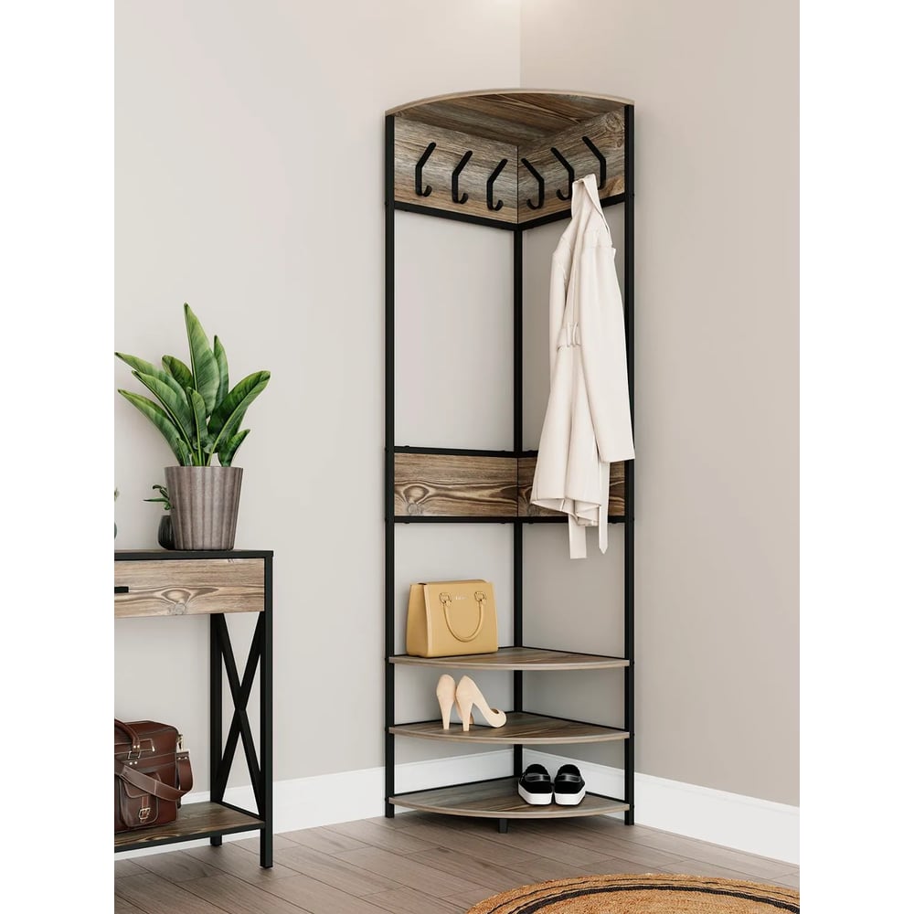 Изображение товара Прихожая угловая MAKE MEBEL стиль лофт 500х500х2000 Намибия