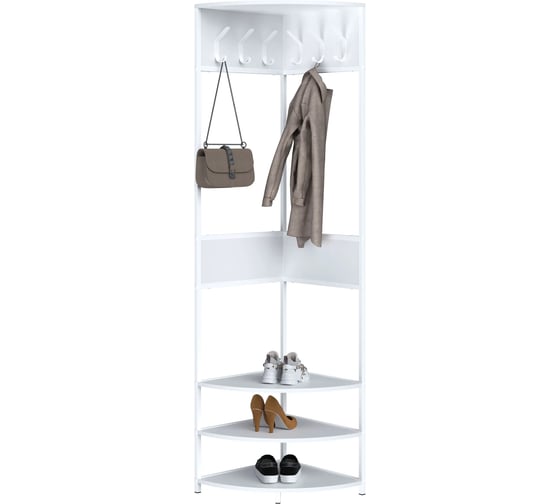 Изображение товара Прихожая угловая MAKE MEBEL вешалка напольная Лофт ПВУ 500х500х2000 Белый 9016