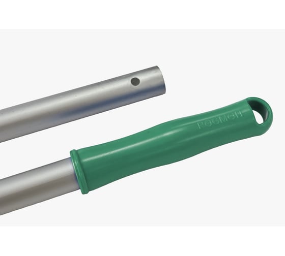 Изображение товара Рукоятка алюминиевая РОСМОП с наконечником зеленого цвета AL-140RG