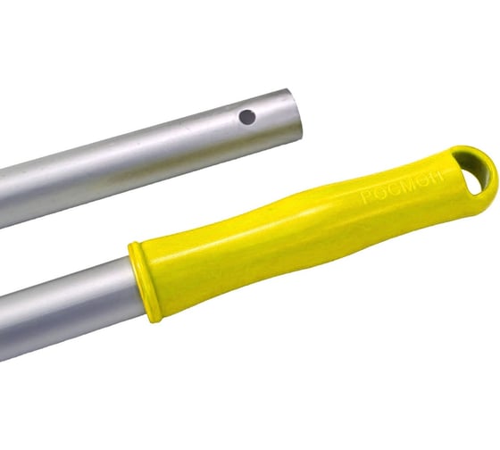 Изображение товара Рукоятка алюминиевая РОСМОП с наконечником желтого цвета AL-140RY