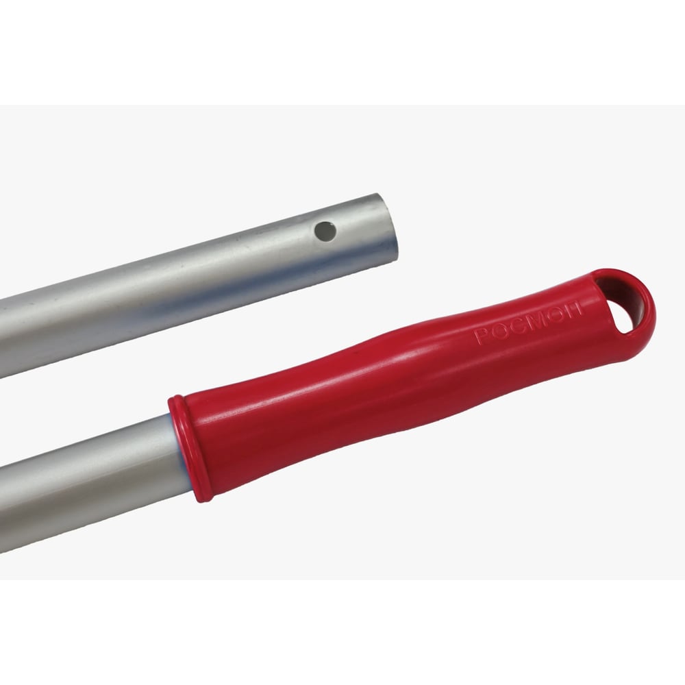 Изображение товара Алюминиевая рукоятка РОСМОП AL-140RR с наконечником красного цвета 1400 мм