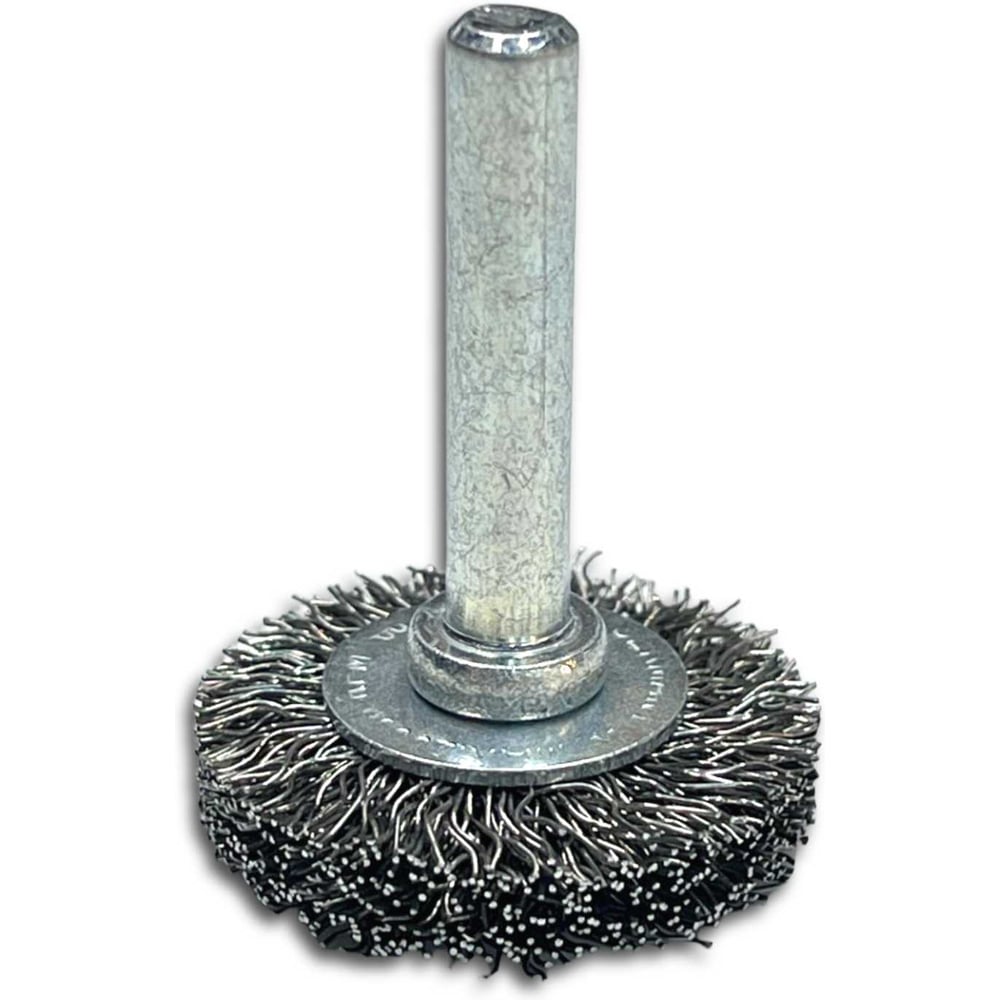 Изображение товара Щетка дисковая гофрированная Lessmann Д30х6 стальная для очистки и обработки