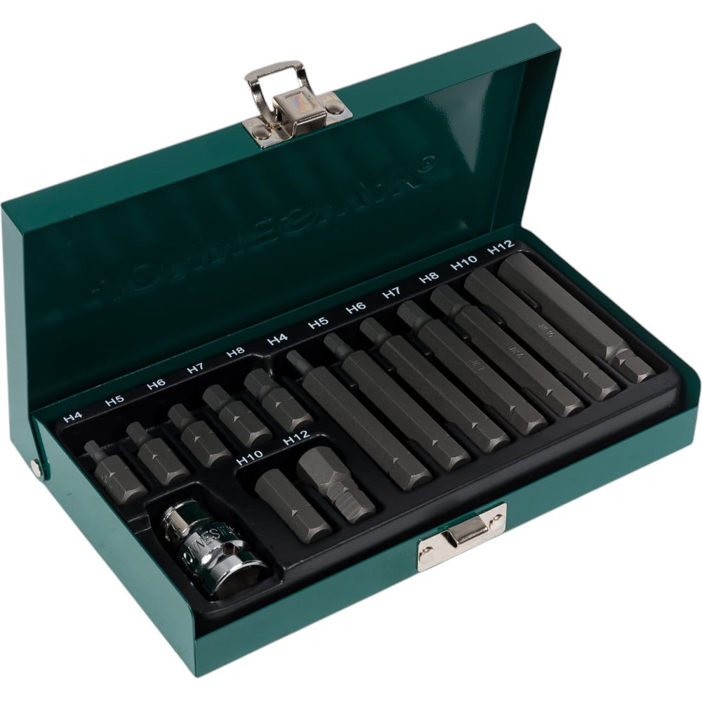 Изображение товара Набор вставок 15 предметов для крепежа 4-12 мм Jonnesway S29H4115S