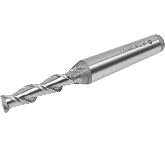 Изображение товара Фреза концевая для легких сплавов (12x53x135 мм; КМ2; 2Z; Р6М5; ГОСТ 16225-81) ИНСТУЛС 00001178256