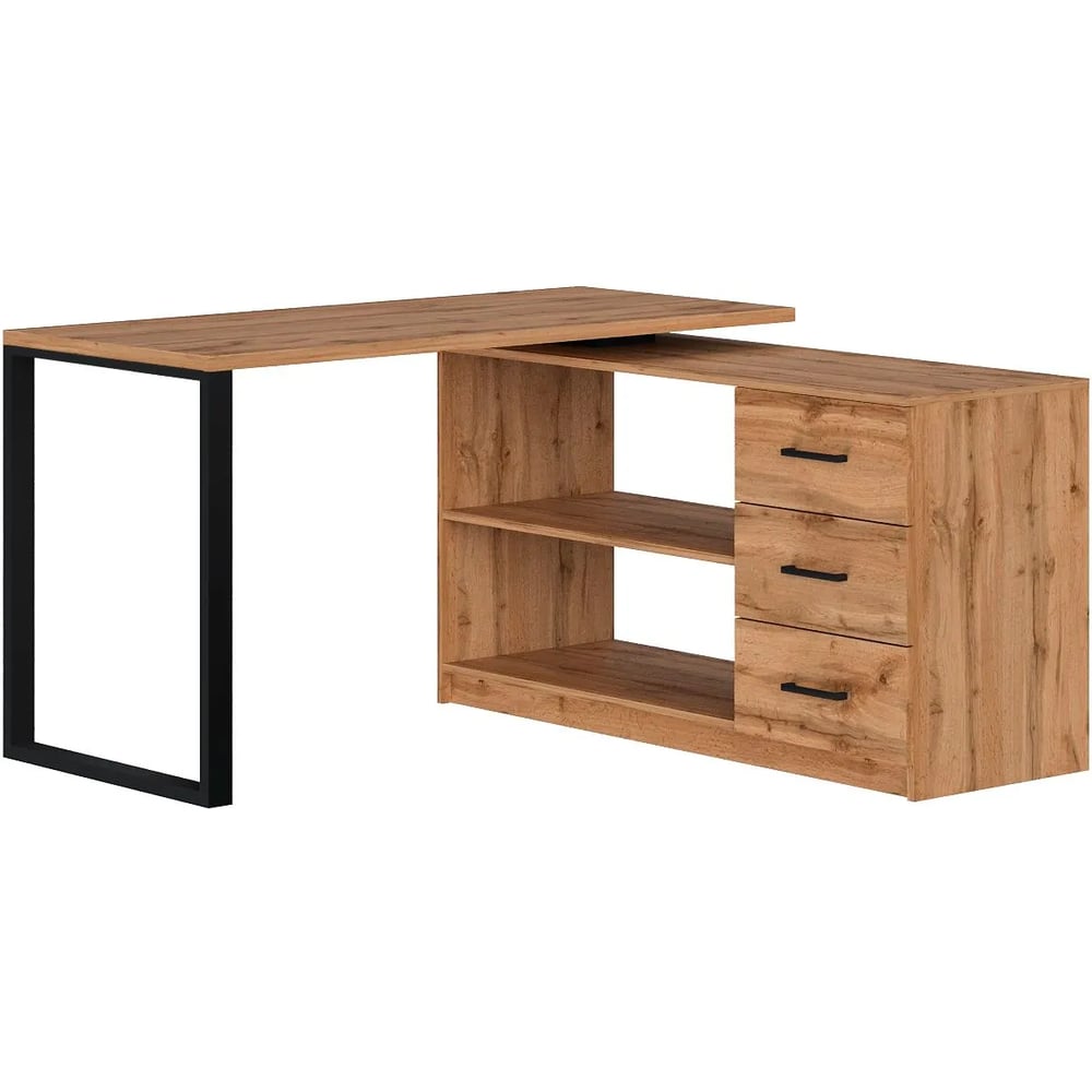 Изображение товара Стол угловой письменный MAKE MEBEL трансформер СПКТ 1350х600х750 Дуб Вотан 9005