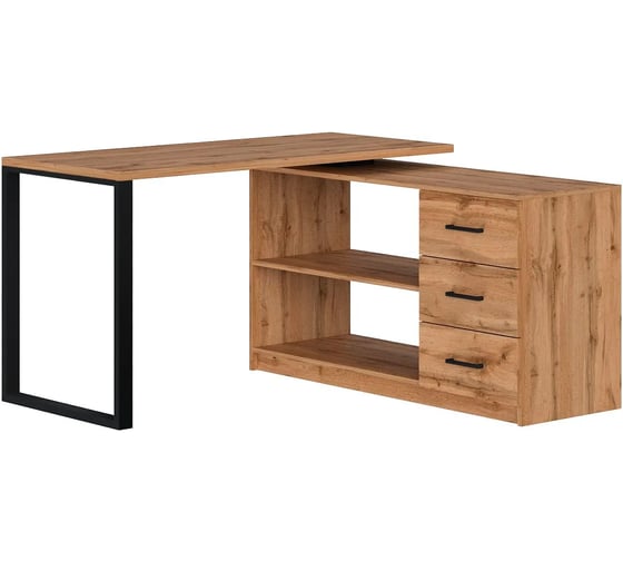 Изображение товара Стол угловой письменный MAKE MEBEL трансформер СПКТ 1350х600х750 Дуб Вотан 9005