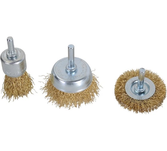 Изображение товара Набор щеток для дрели Вихрь 3 шт., 73/1/3/64