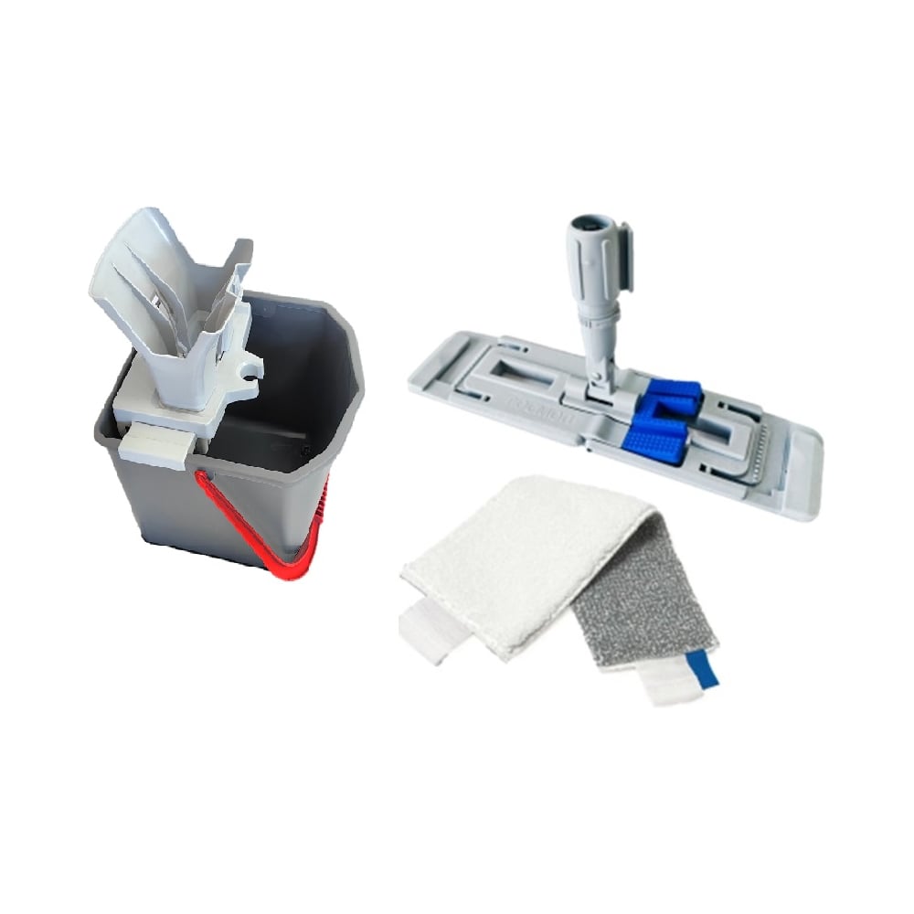 Изображение товара Комплект для уборки пола РОСМОП ведро 25 л с фикусаторами и насадкой