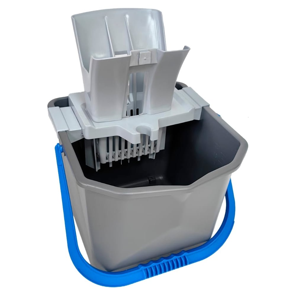 Изображение товара Комплект для уборки пола РОСМОП 25 л ведро с синей ручкой профессиональный