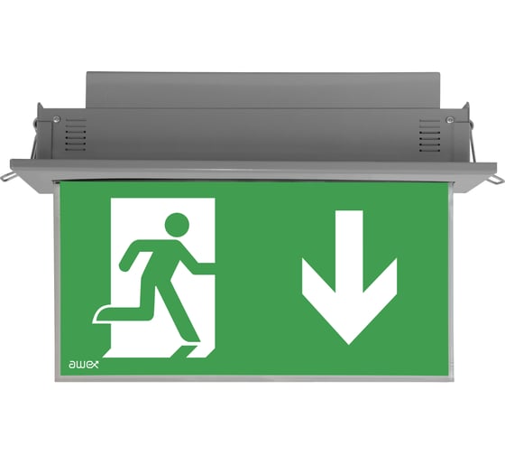 Изображение товара Аварийный светильник Awex PLEXI-LED непостоянный 3ч встраиваемый IP20 без пиктограммы PL/3/SE