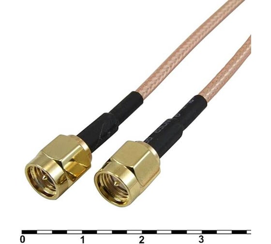 Изображение товара Разъем RUICHI SMA-P/SMA-P-RG316-30CM 82599