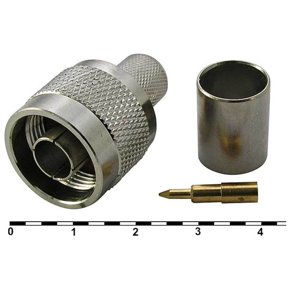 Изображение товара Разъем RUICHI N-C8P 80444 латунь никель серебро компактный высокое качество