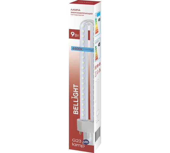 Изображение товара Лампа светодиодная BELLIGHT LED 1U 230-9W-G23 6500K 56732446