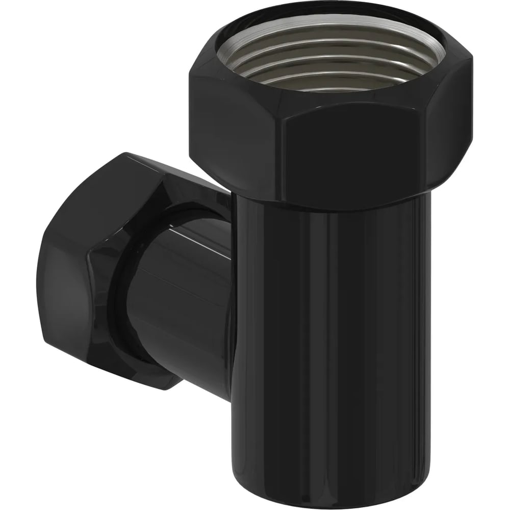 Изображение товара Уголок переходной Сунержа G 1 НГ х G 3/4 НГ Чёрный 172001-1034