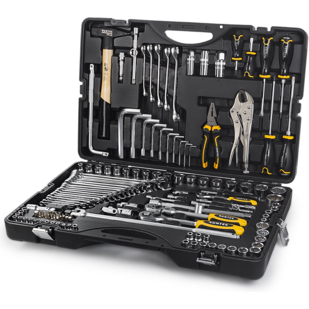 Изображение товара Набор ручных инструментов RUNTEC Performance 142 предмета, профессиональный, кейс