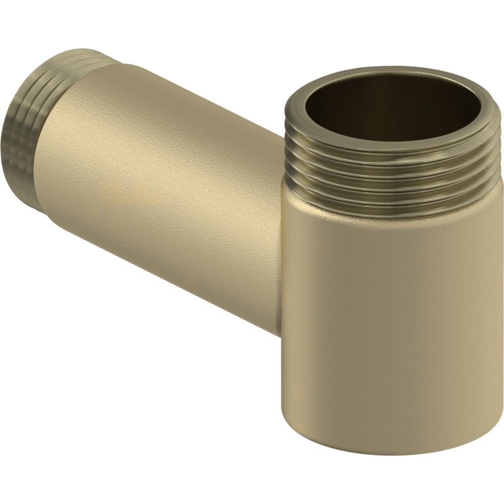 Изображение товара Уголок переходной нержавеющий G 1 нар.р G 3/4 нар.р 60 мм шампань