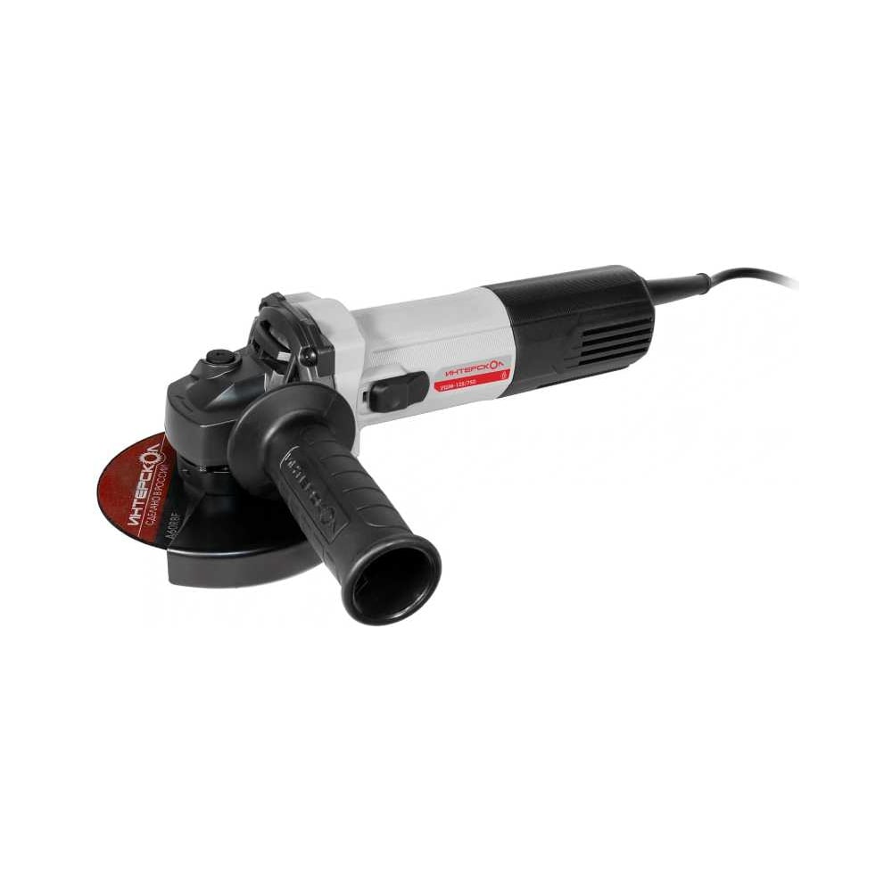 Изображение товара Угловая шлифмашина Интерскол УШМ-125/750 981.0.0.70 125 мм мощная для ремонта и строительства