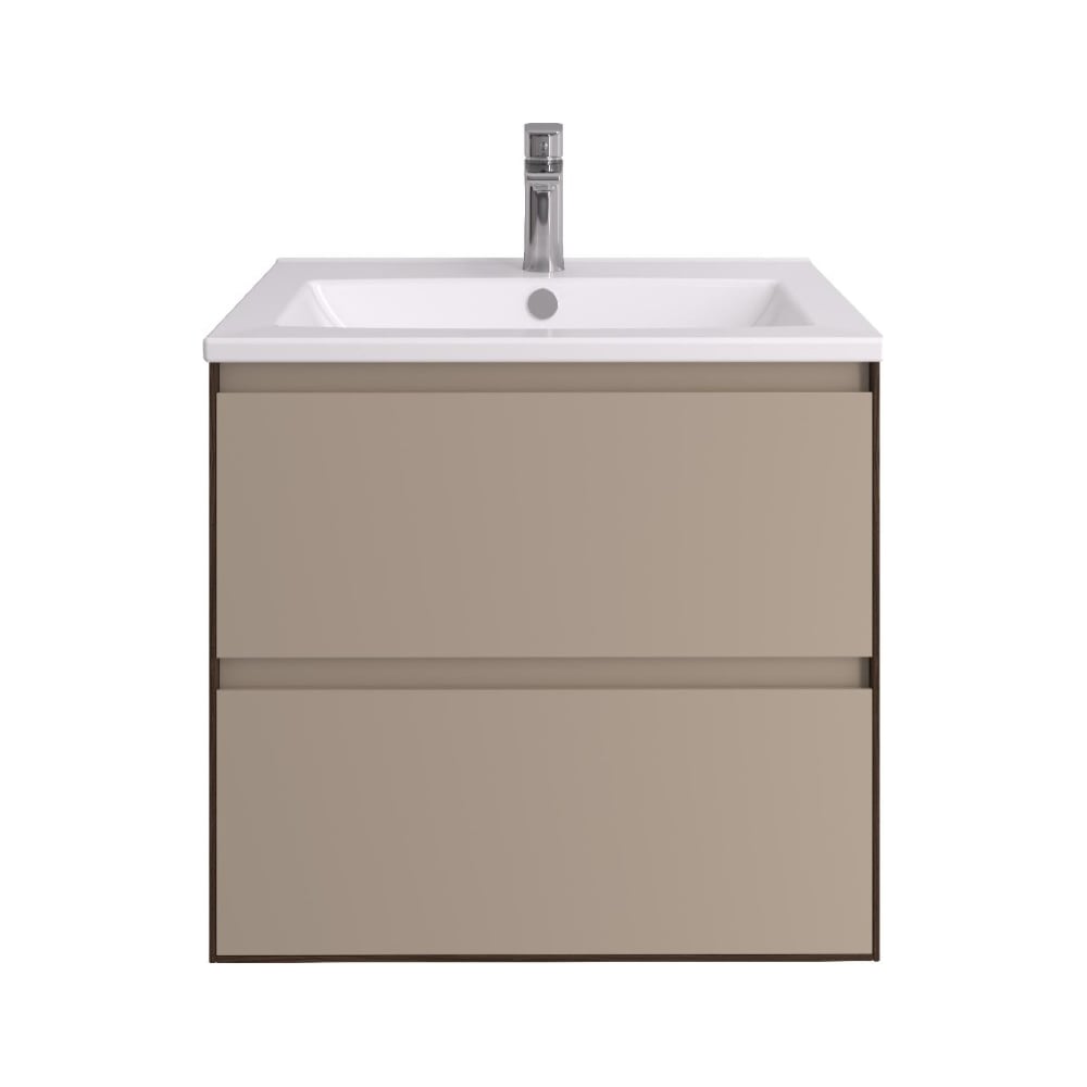 Изображение товара Тумба под раковину AQUATON Люмин 60 орех франклин капучино современная подвесная мебель для ванной