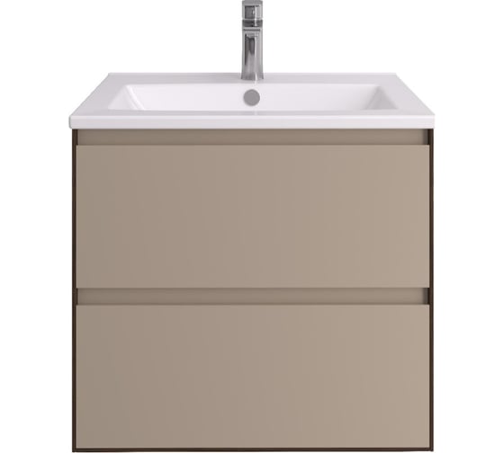 Изображение товара Тумба под раковину AQUATON Люмин 60 орех франклин/капучино 1A293901A5OK0