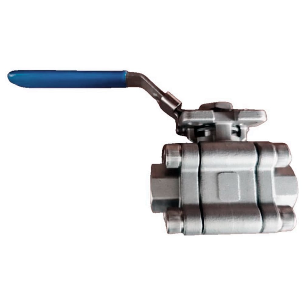Изображение товара Кран шаровой DN.ru 316-316-PTFE-FP-SW-ISO-H Ду40 Ру63 под приварку
