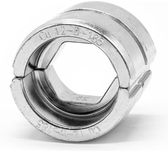 Изображение товара Матрица ЮМП ЭЛЕКТРО для ТМЛ наконечников DIN-типа 185 мм² для гидравлических прессов 120 кН, шестигранник elc12-D-185