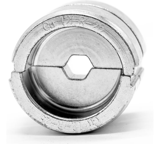 Изображение товара Матрица ЮМП ЭЛЕКТРО для ТМЛ наконечников R-типа 25 мм² для гидравлических прессов 120 кН, шестигранник elc12-R-25