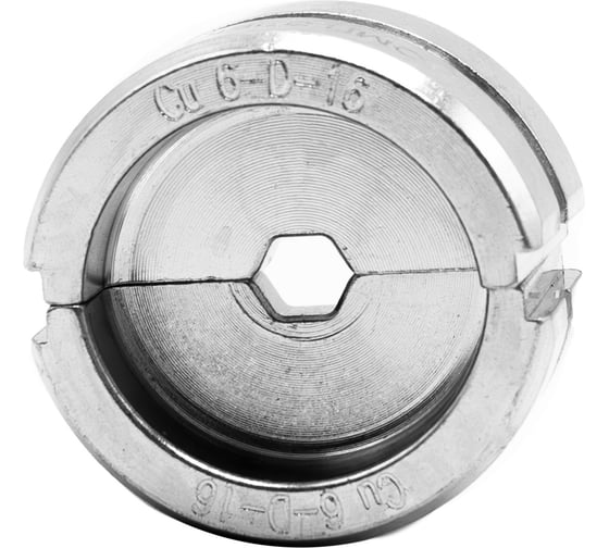 Изображение товара Матрица ЮМП ЭЛЕКТРО для ТМЛ наконечников DIN-типа 16 мм² для гидравлических прессов 60 кН, шестигранник elc6-D-16