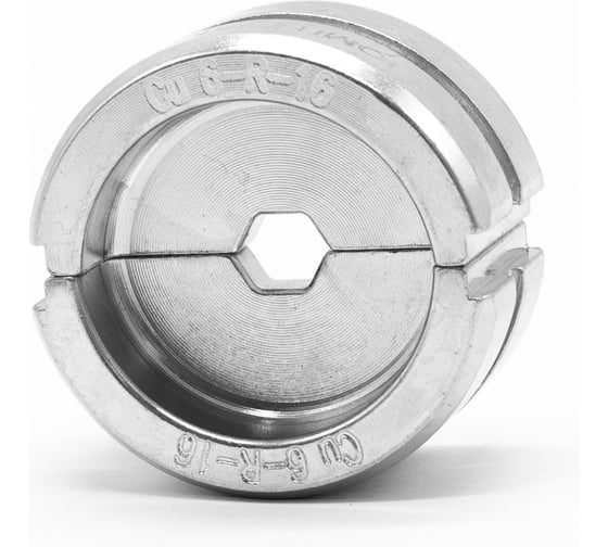 Изображение товара Матрица ЮМП ЭЛЕКТРО для ТМЛ наконечников R-типа 16 мм² для гидравлических прессов 60 кН, шестигранник elc6-R-16