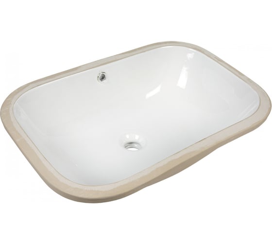 Изображение товара Раковина встраиваемая снизу Agger санфарфор, белый глянец ASB03600