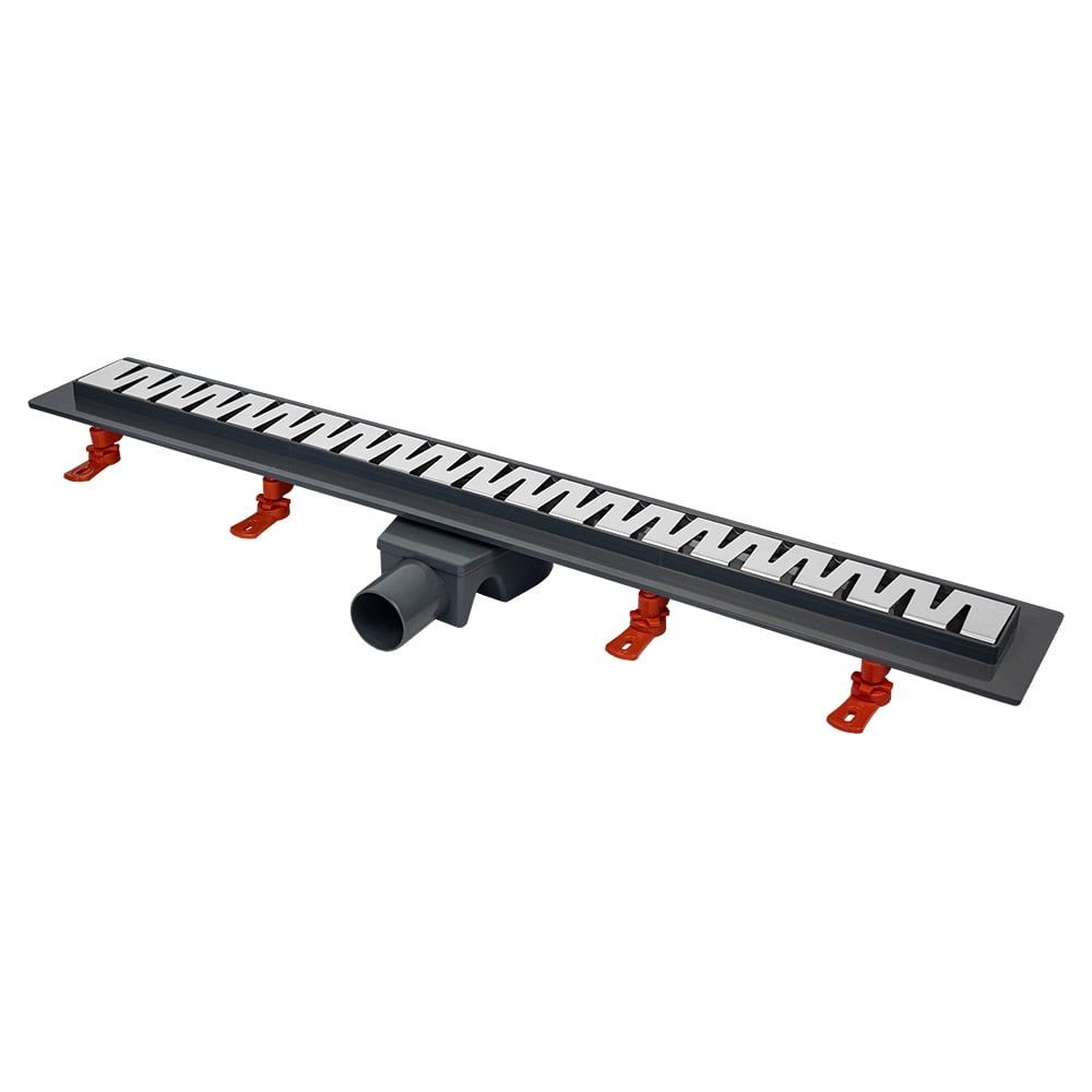 Изображение товара Линейный трап MasterProf 800 мм с решеткой из нержавеющей стали AISI304