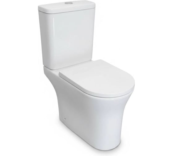 Изображение товара Унитаз-компакт безободковый WAVE RING Tornado3.0 гор,ниж,2-кн.арм,дюро,м/л,быстр,БЕЛЫЙ глянец 557909