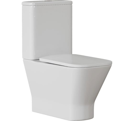 Изображение товара Унитаз-компакт безободковый WAVE CONTOUR Tornado3.0 гор,ниж,2-кн.арм,дюро,м/л,быстр,БЕЛЫЙ глянец 557908