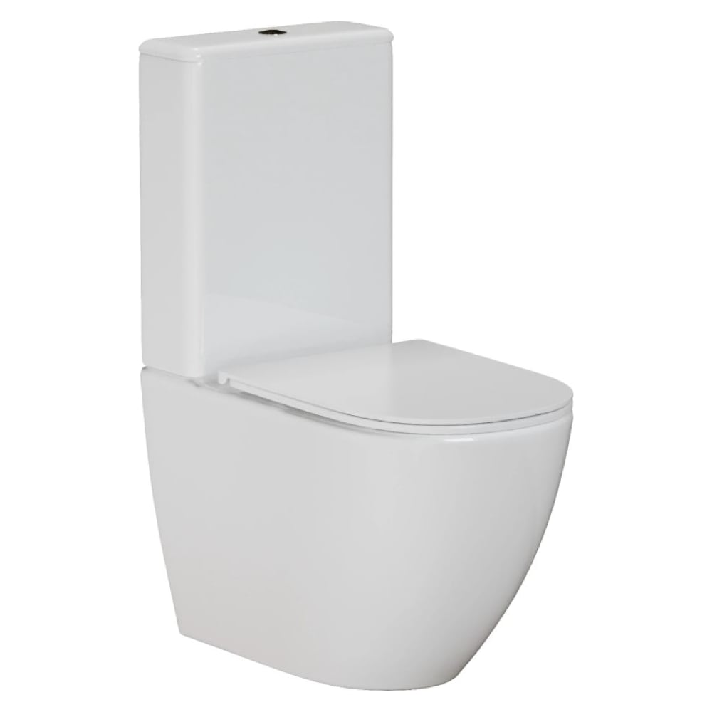 Изображение товара Унитаз-компакт безободковый WAVE PERSONA с каскадным сливом и микролифтом