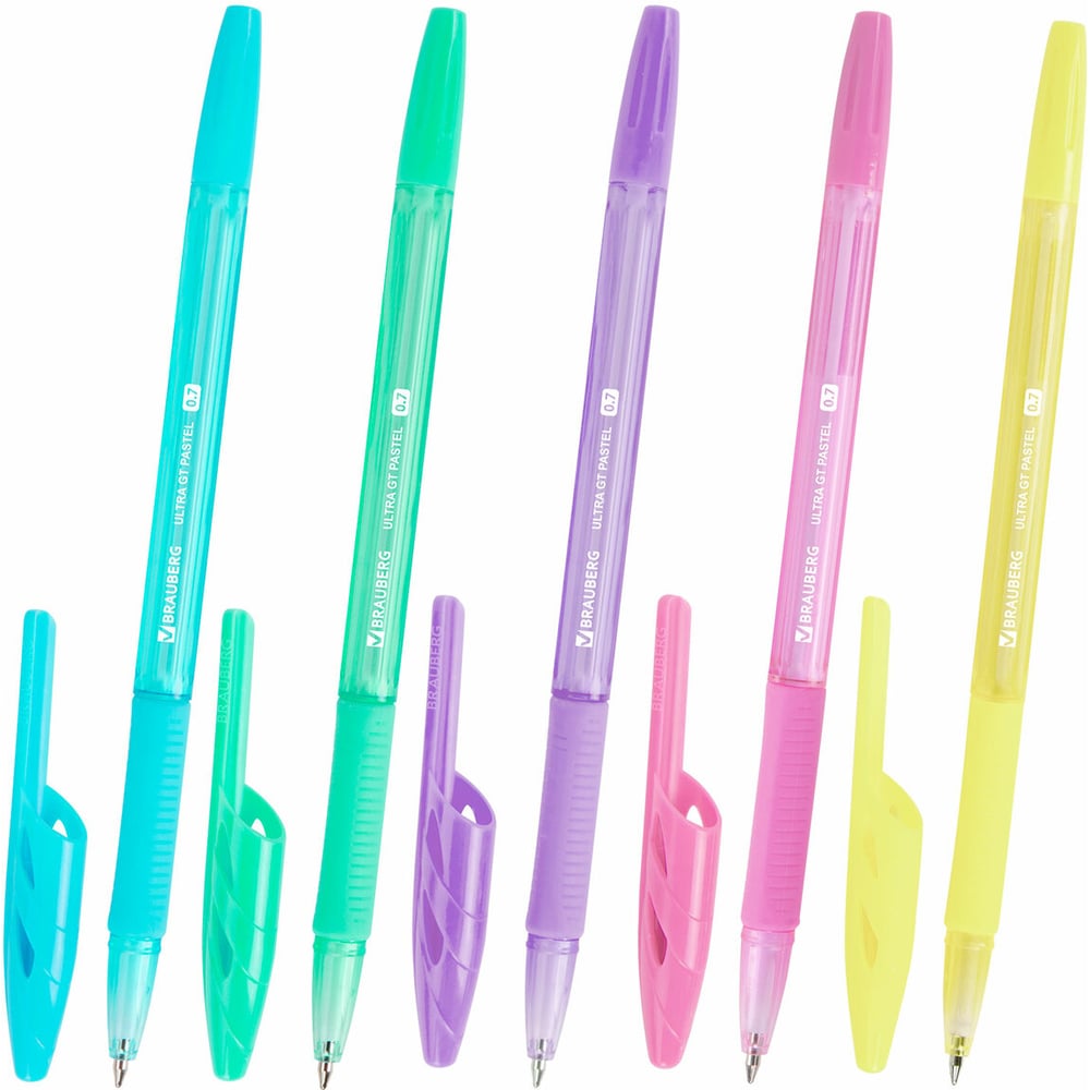 Изображение товара Ручка шариковая BRAUBERG ULTRA GT PASTEL комплект 50 шт синяя