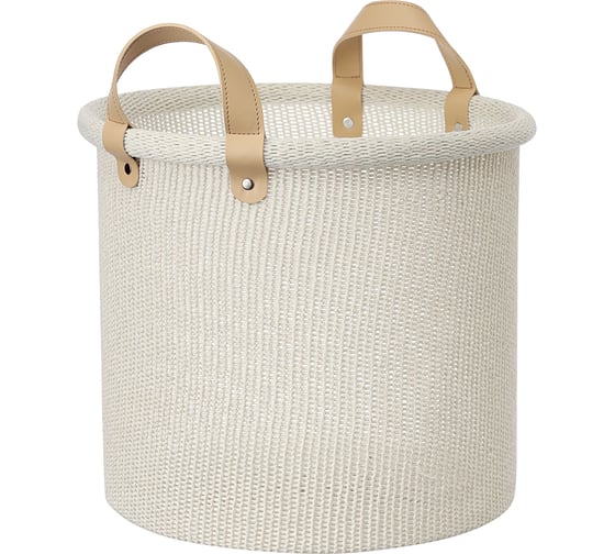 Изображение товара Корзина для хранения Bergenson Bjorn Sustainable collection,  Ø32х28 см,  молочная BB0000911