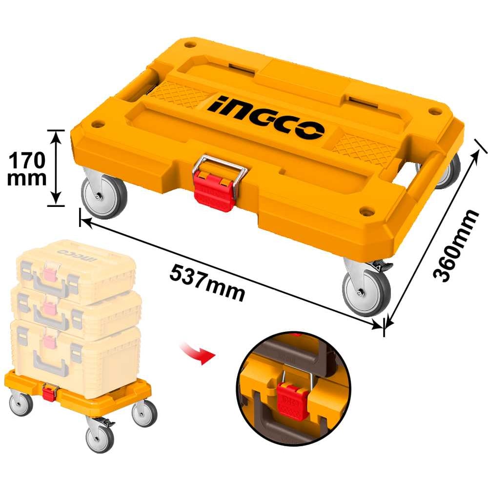 Изображение товара Платформа на колесах для модульных ящиков (4) INGCO HHWB61001