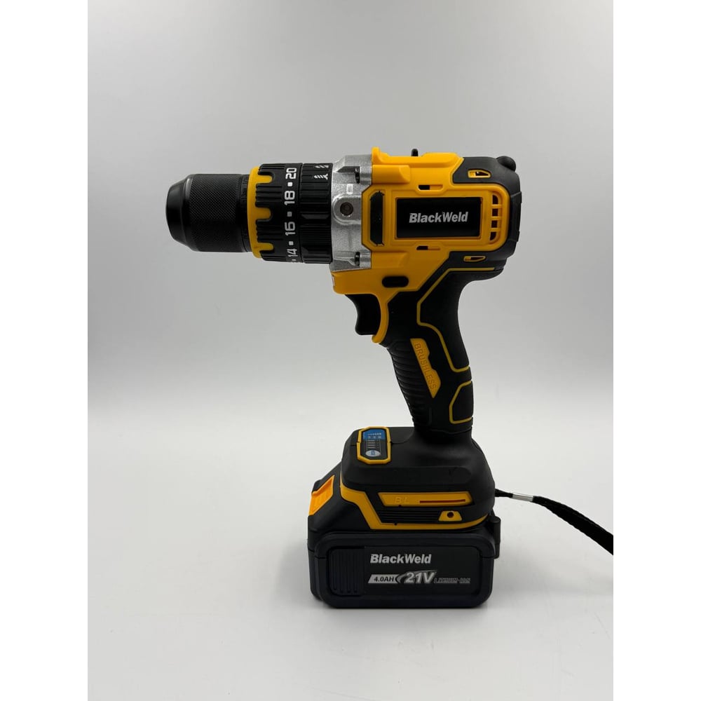 Изображение товара Ударная бесщеточная аккумуляторная дрель-шуруповерт BlackWeld DZ16Y 4.0Ah 150159