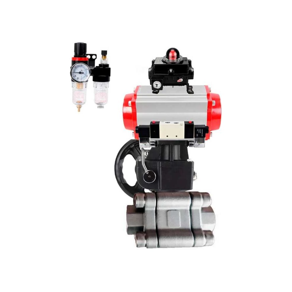 Изображение товара Кран шаровой DN65-316/PTFE под приварку, пневмопривод DA-105, PN63